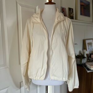 Love Tree Sheer Cream Windbreaker